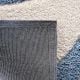 Plush blue Textured Living Rug